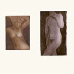 Deux gravures de la série «  nus d’encre »
